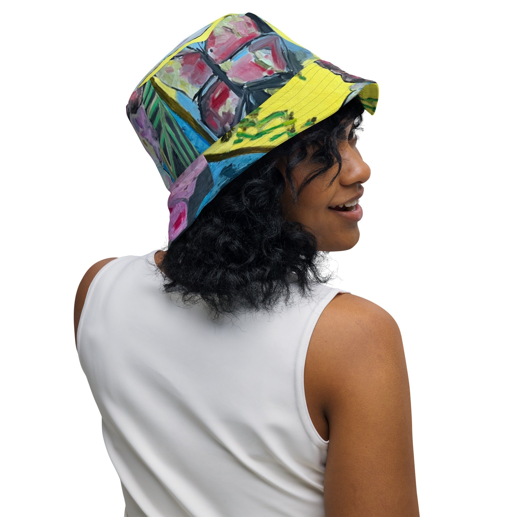 Reversible bucket hat Papillons - FABA Collection
