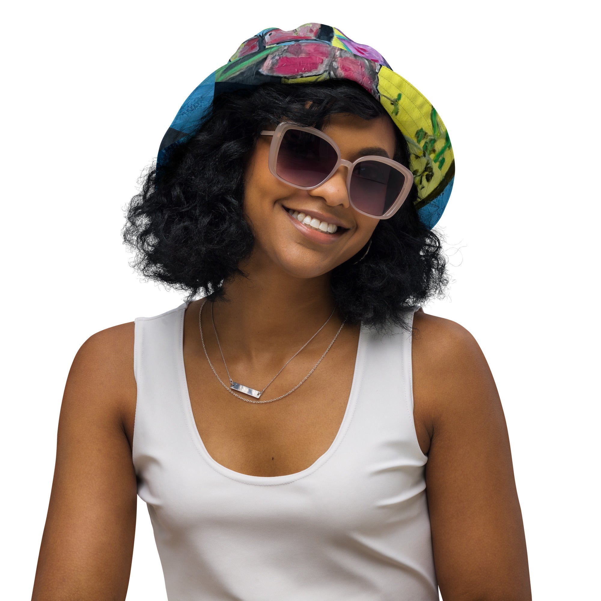 Reversible bucket hat Papillons - FABA Collection