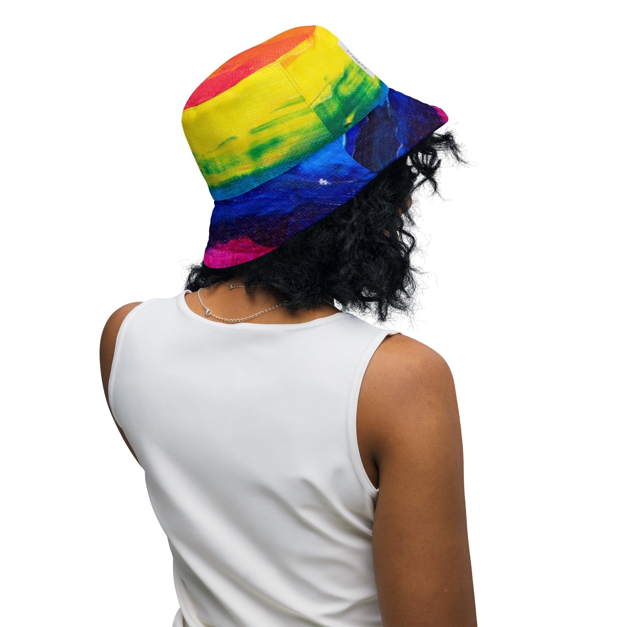 Reversible bucket hat Rainbow - FABA Collection