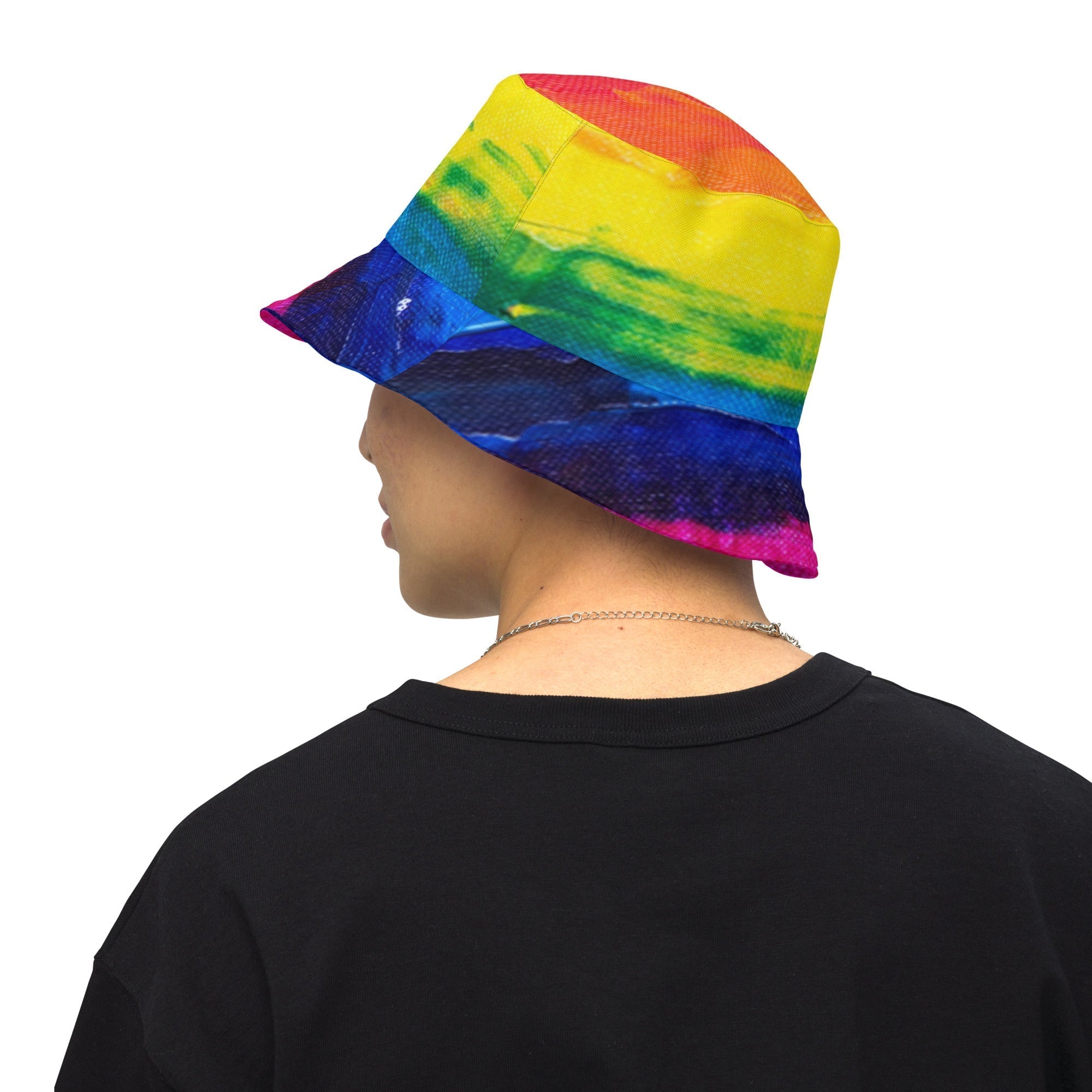 Reversible bucket hat Rainbow - FABA Collection