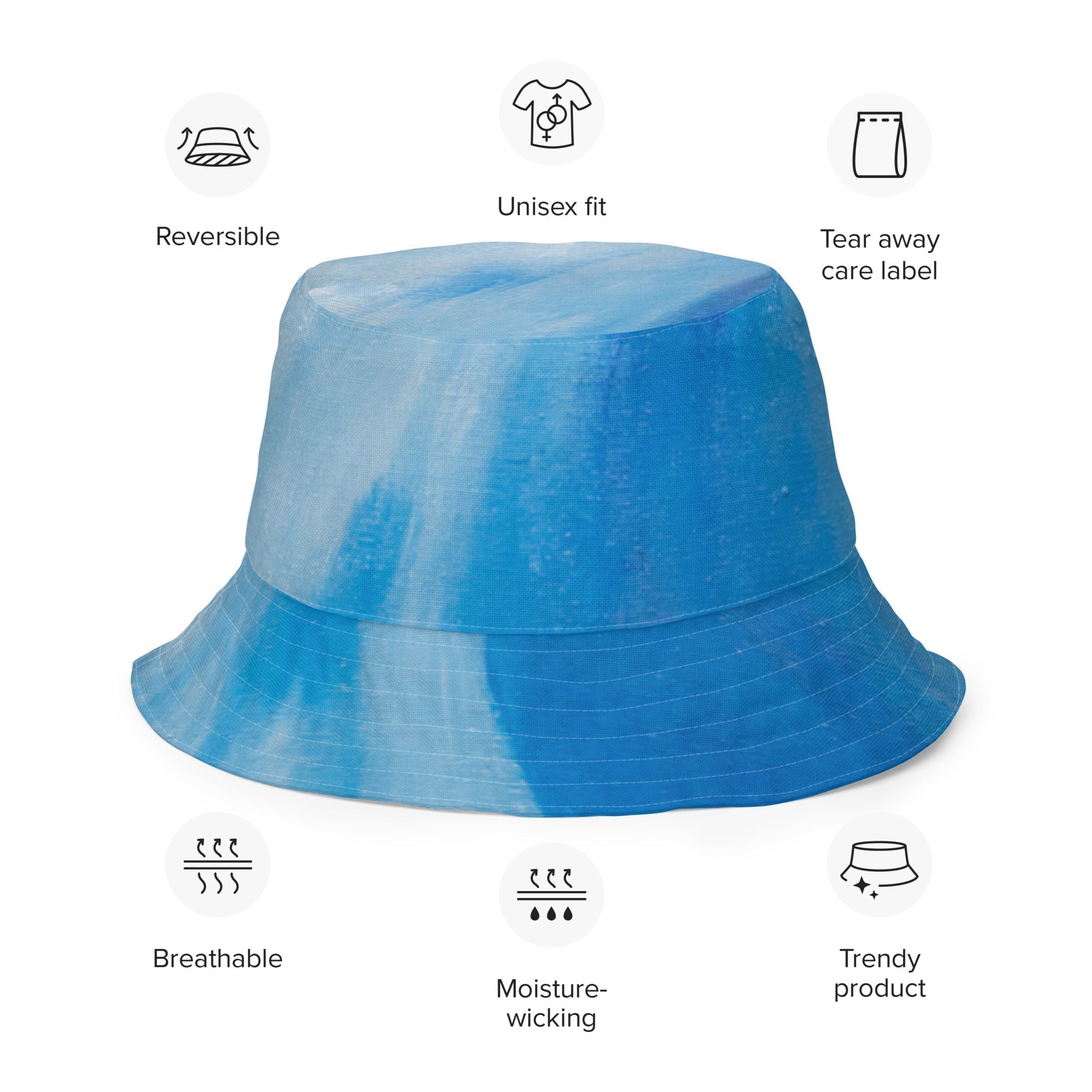 Reversible Bucket Hat Rising with the Wave - FABA Collection