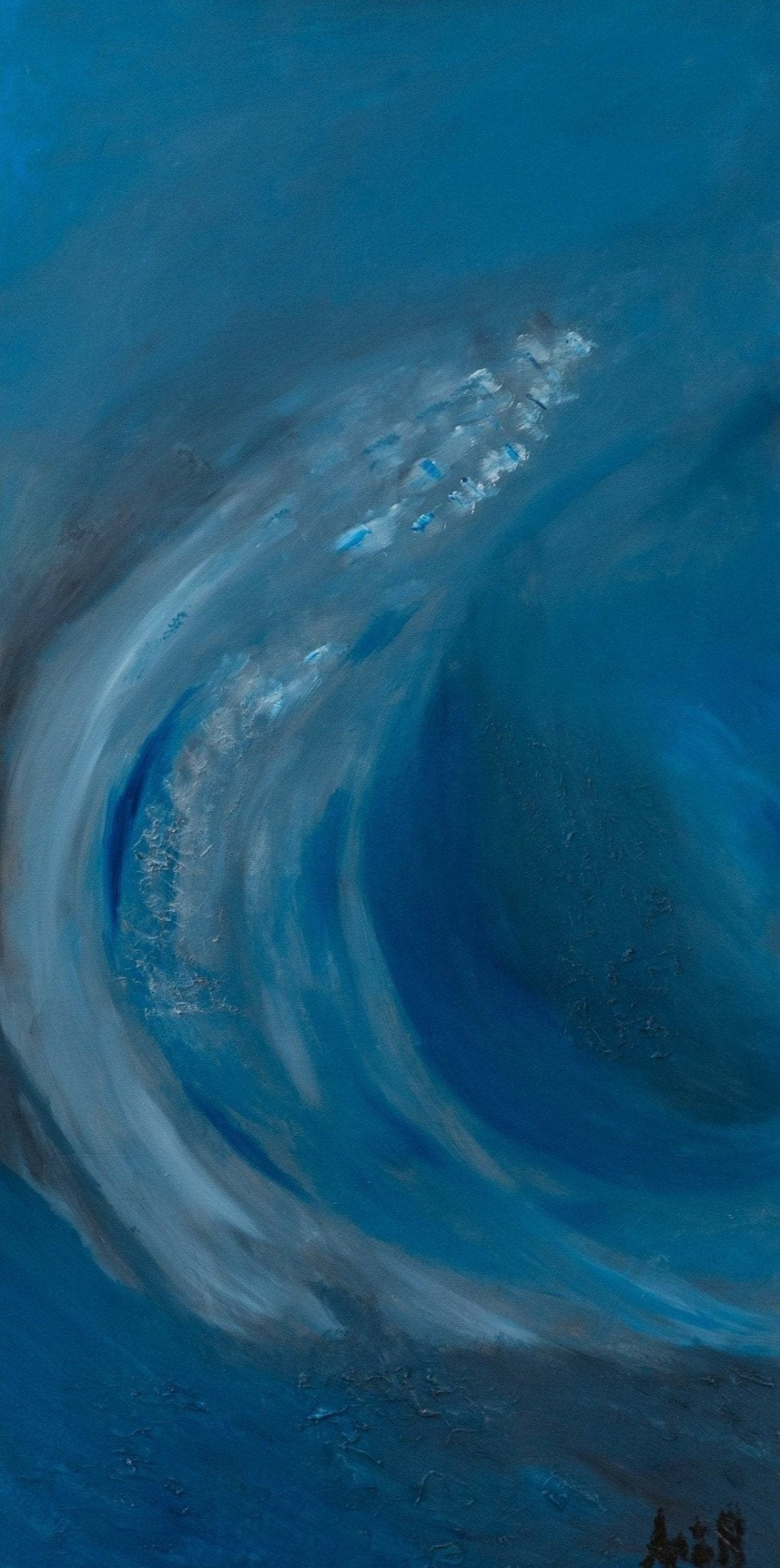 Rising with the Wave Mixed Media Art - FABA Collection