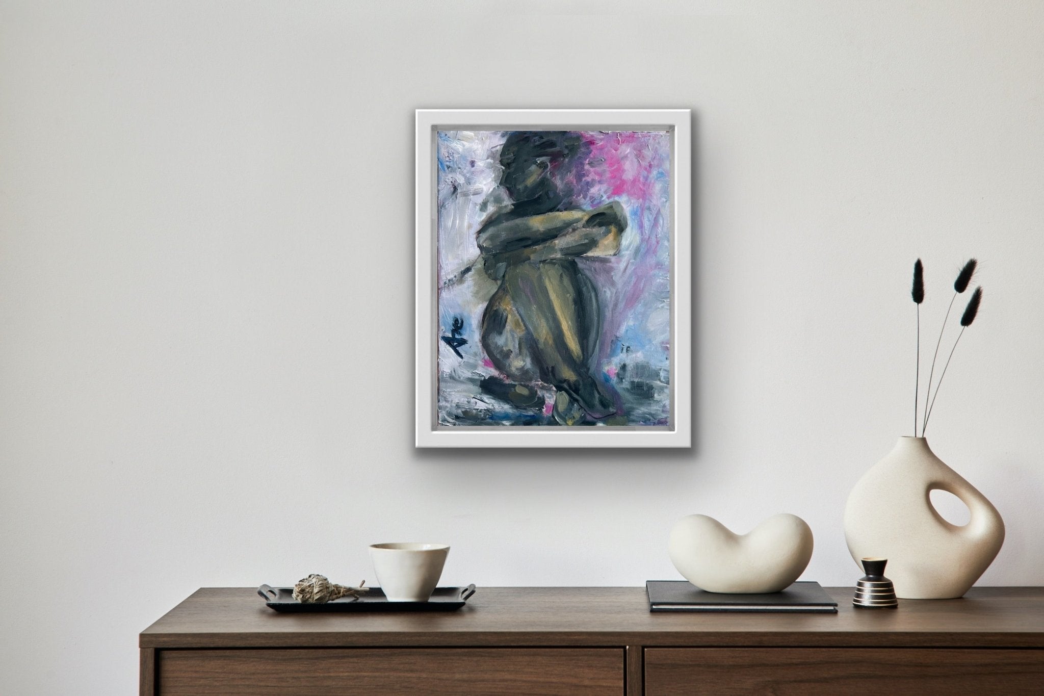 Self-Portrait Pensive Oil Painting - FABA Collection