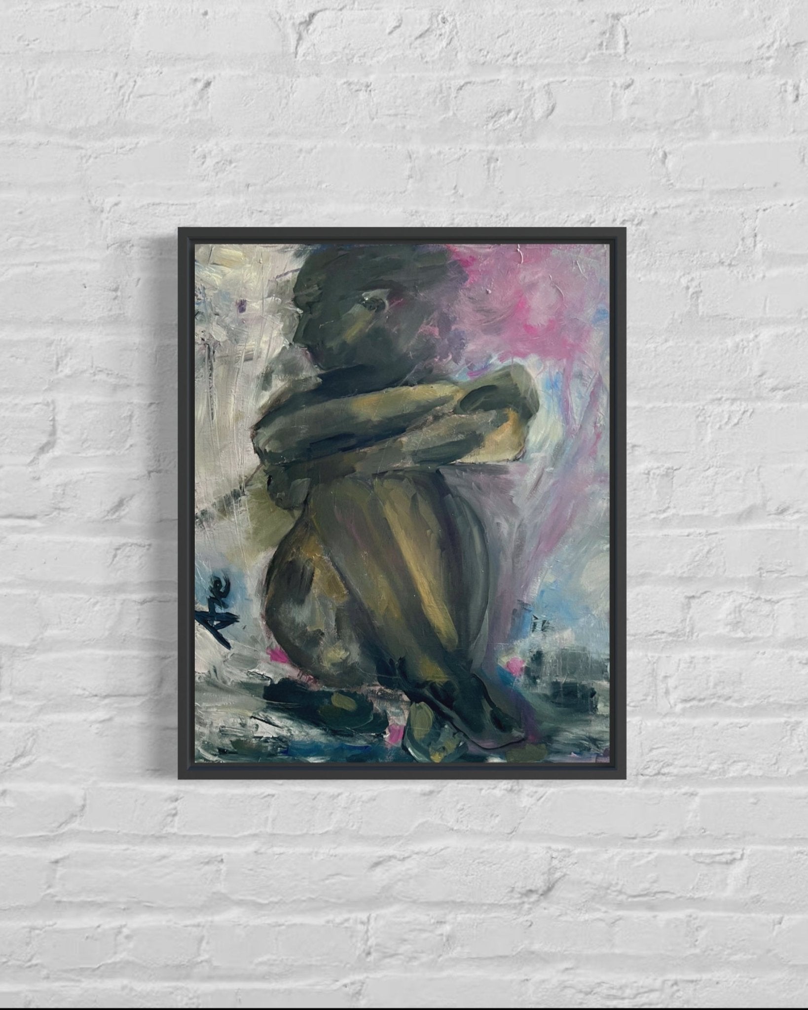 Self-Portrait Pensive Oil Painting - FABA Collection