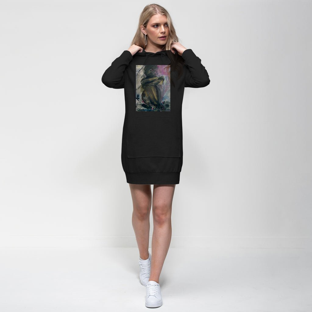 Self-Portrait Pensive Premium Cotton Hoodie Dress - FABA Collection
