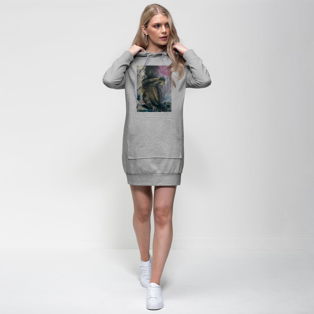 Self-Portrait Pensive Premium Cotton Hoodie Dress - FABA Collection