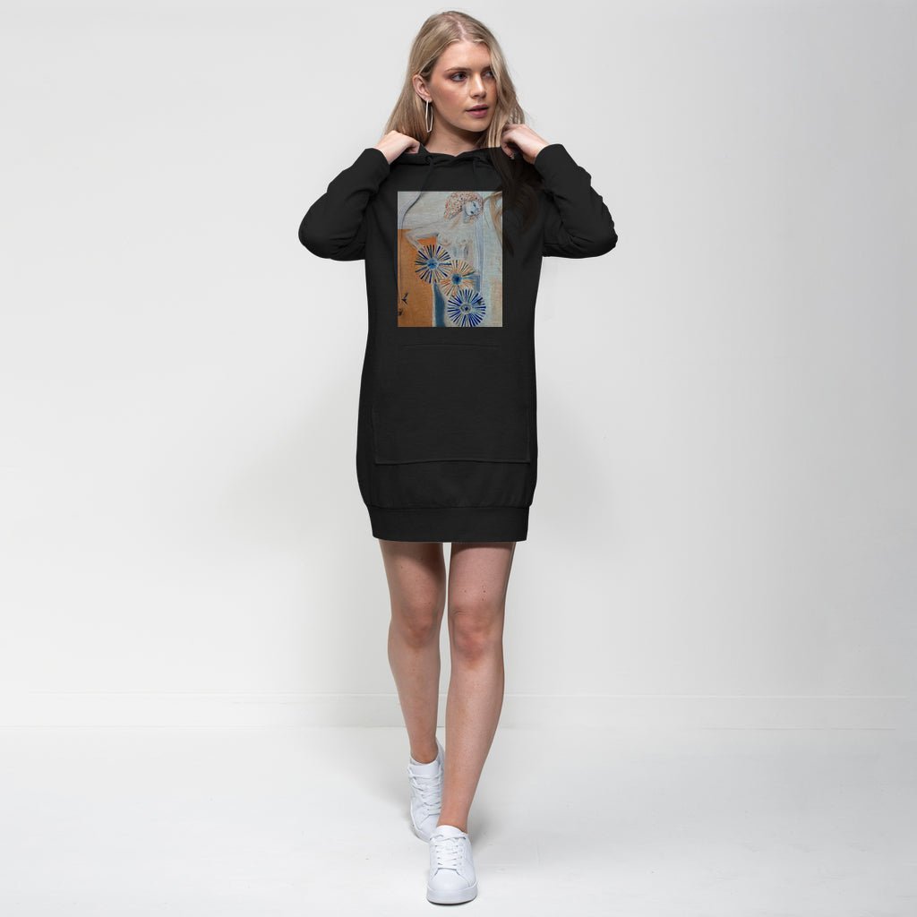 Self-portrait Spinning my Wheels Premium Cotton Hoodie Dress - FABA Collection