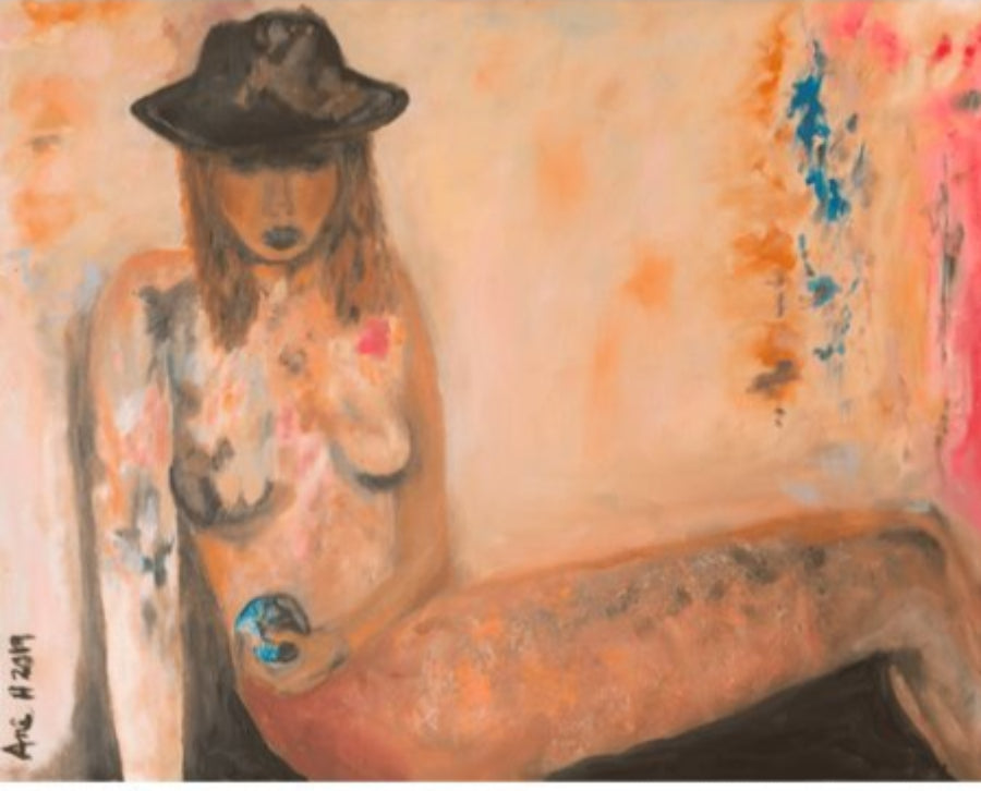 She's Holding the World oil painting - FABA Collection