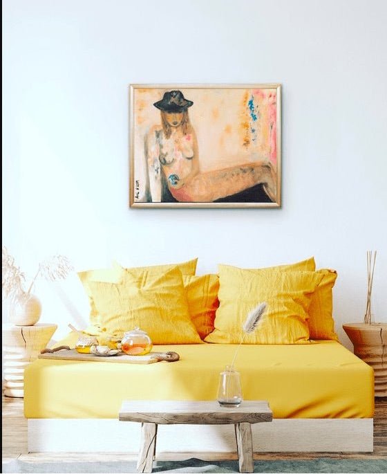 She's Holding the World oil painting - FABA Collection