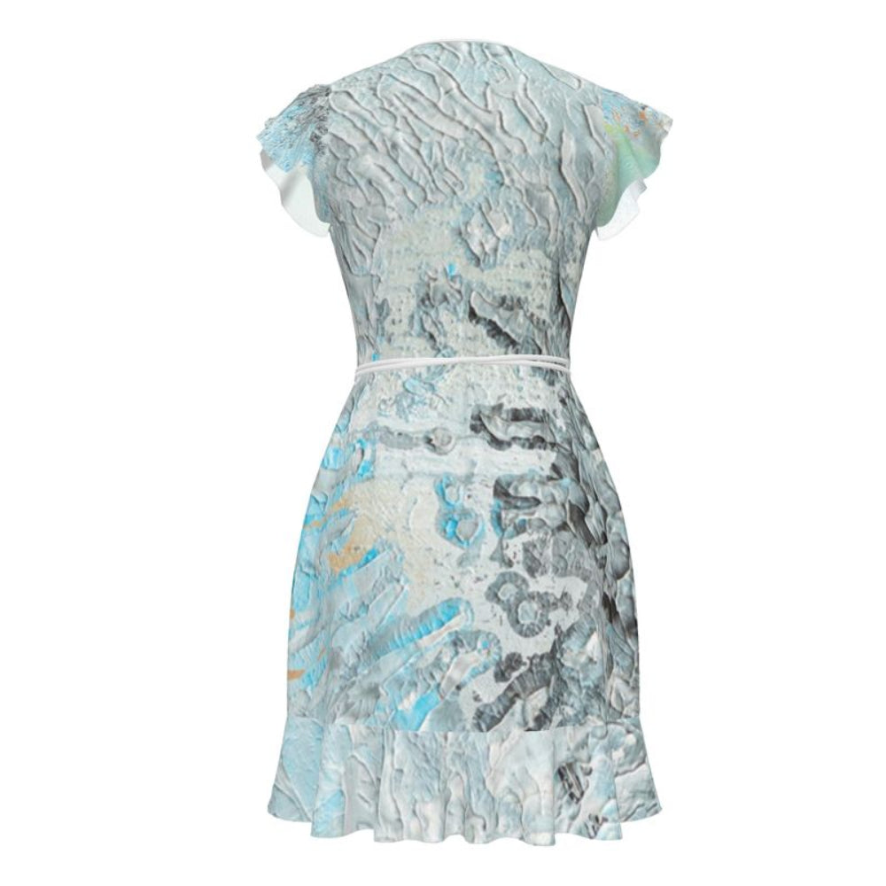 Short Silk Tulip Dress Sparks - FABA Collection