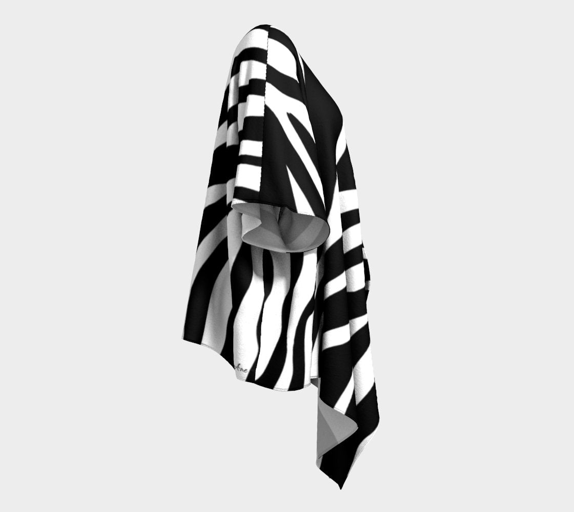 Silk Kimono Wrap Zebra - FABA Collection