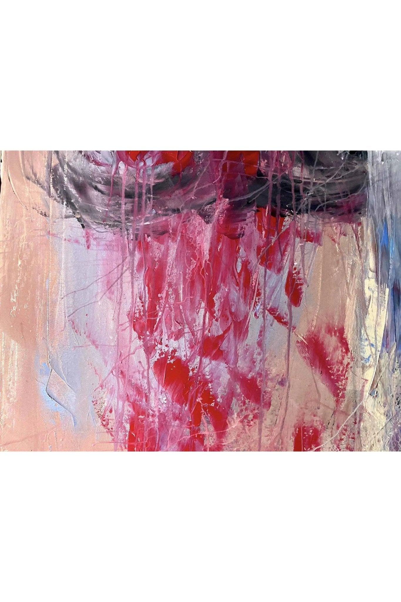 SOLD Abstract Sailing at Sunset Oil Painting - FABA Collection