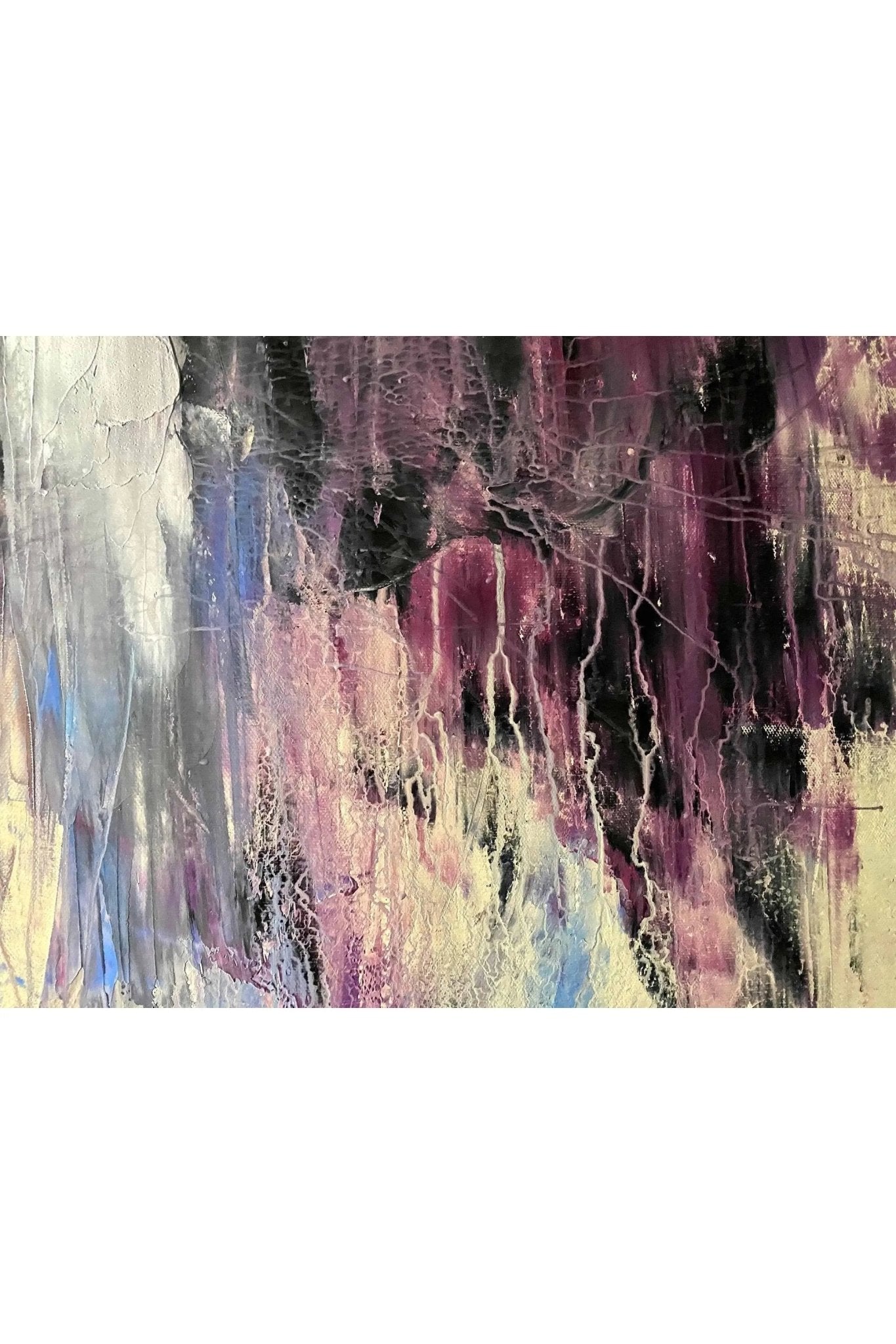 SOLD Abstract Sailing at Sunset Oil Painting - FABA Collection