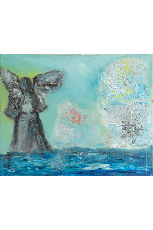 SOLD Angel of Light Oil Painting - FABA Collection