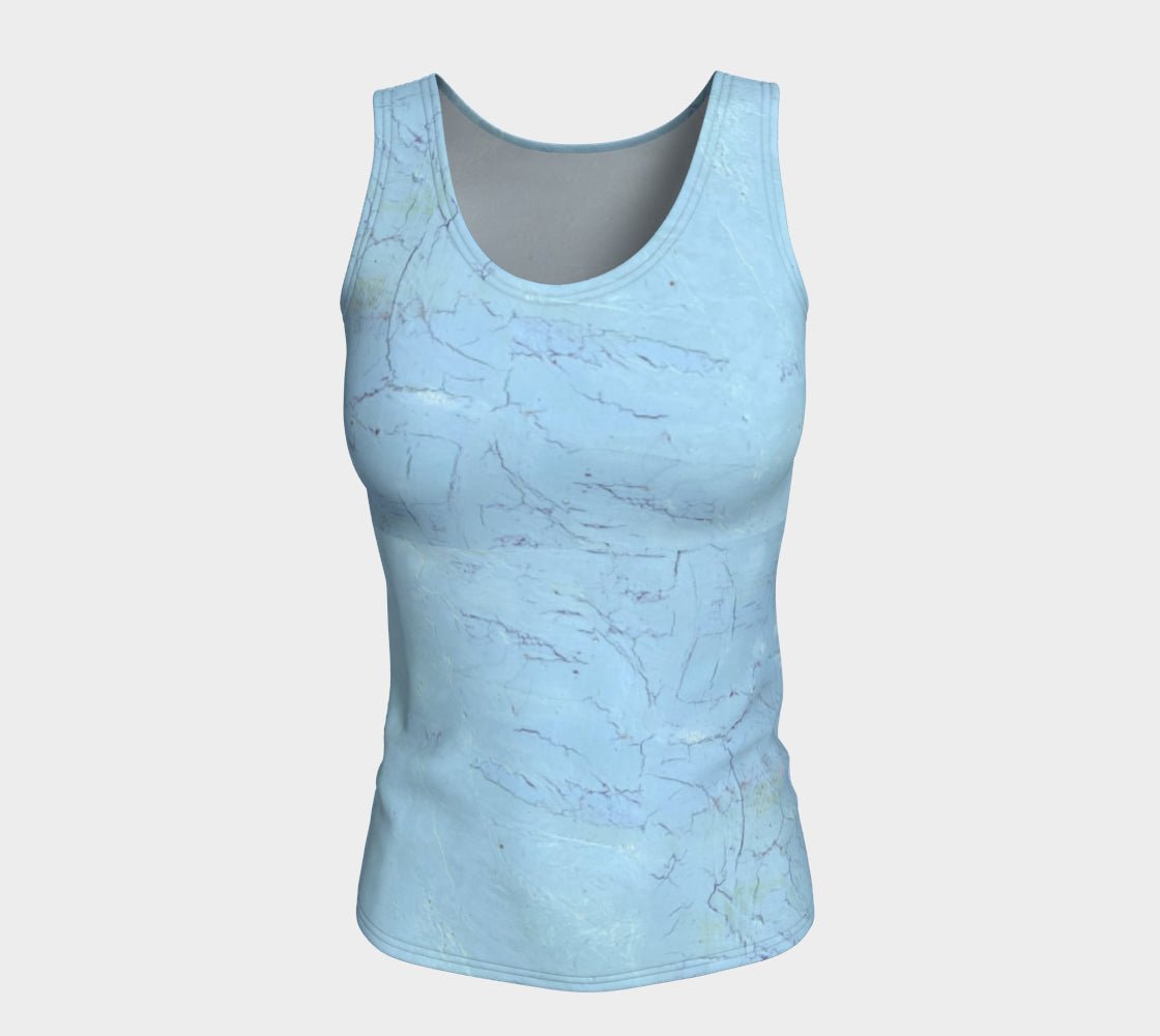 Street Blue LONG Fitted Tank tops - FABA Collection
