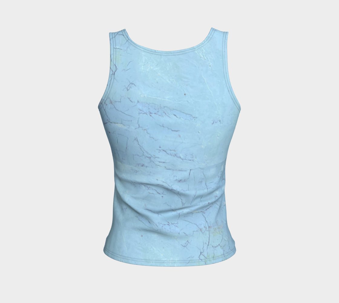 Street Blue LONG Fitted Tank tops - FABA Collection