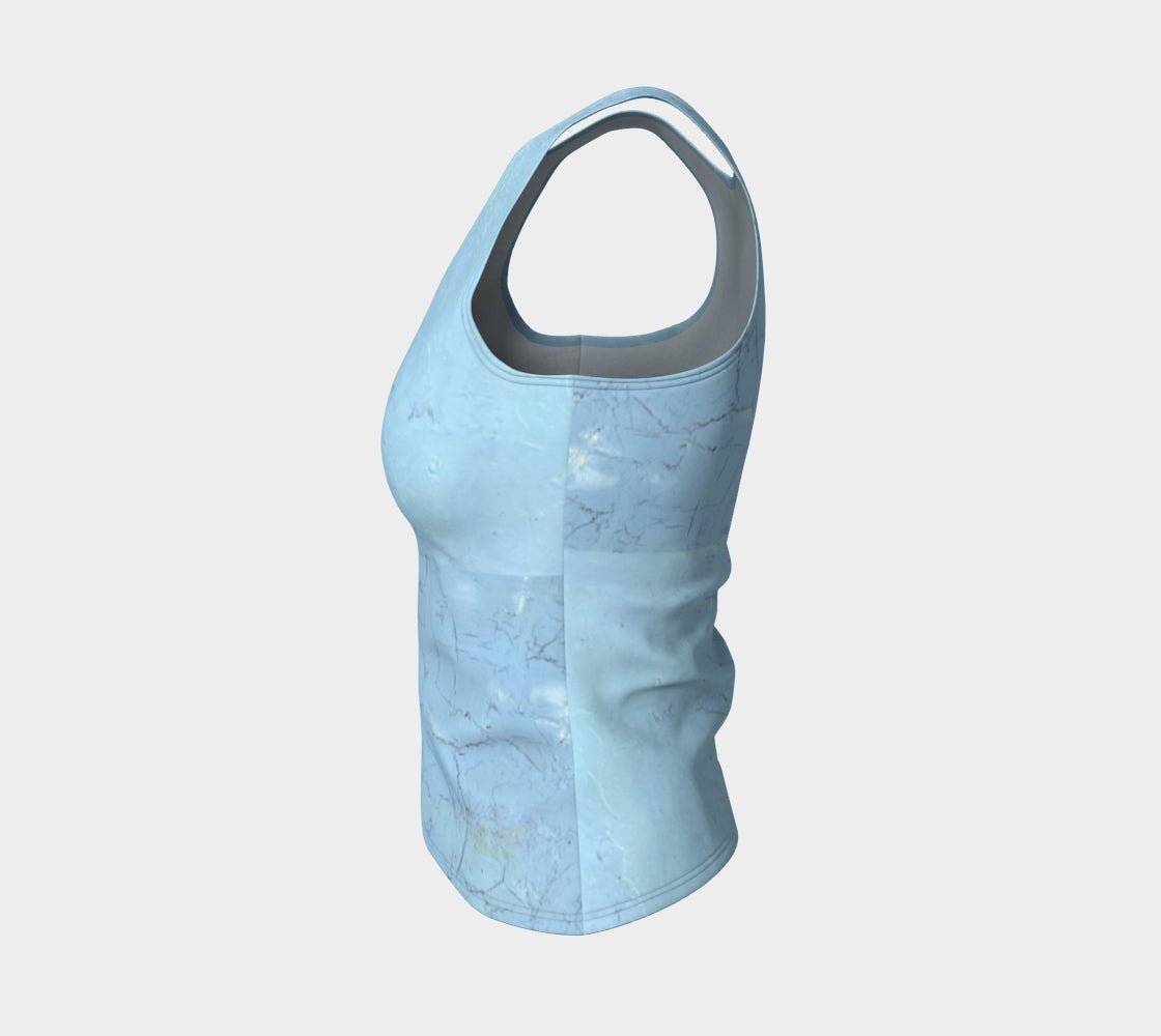 Street Blue LONG Fitted Tank tops - FABA Collection