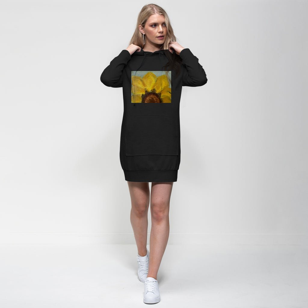 Sunflower Premium Cotton Hoodie Dress - FABA Collection