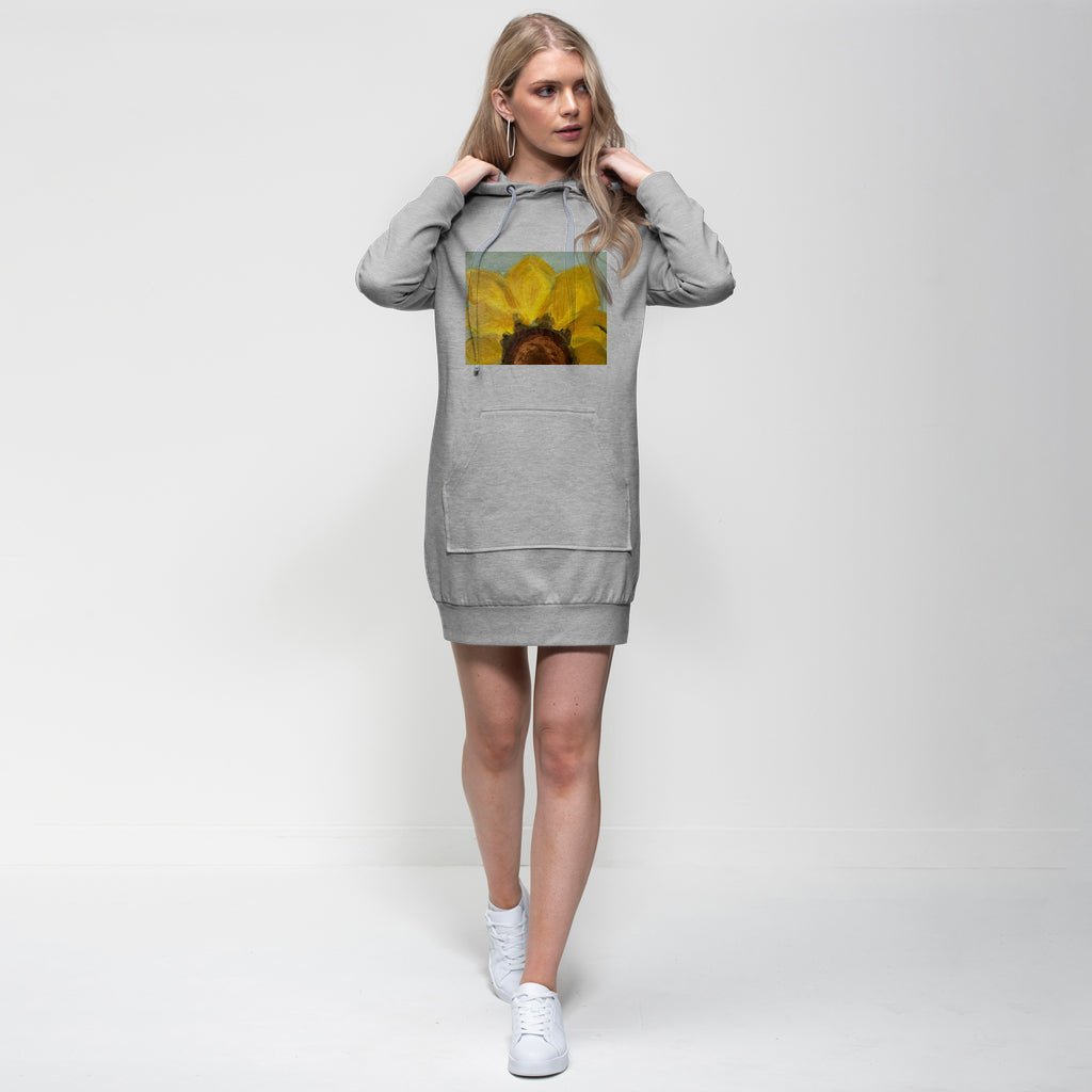 Sunflower Premium Cotton Hoodie Dress - FABA Collection