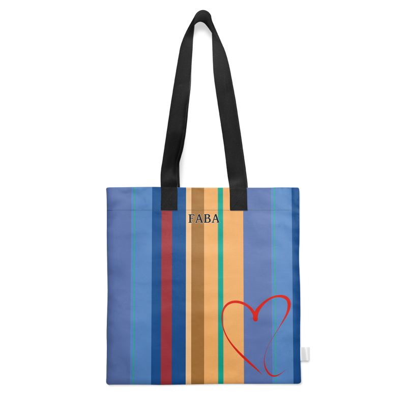The Tote Love Stripes Organic Cotton - FABA Collection