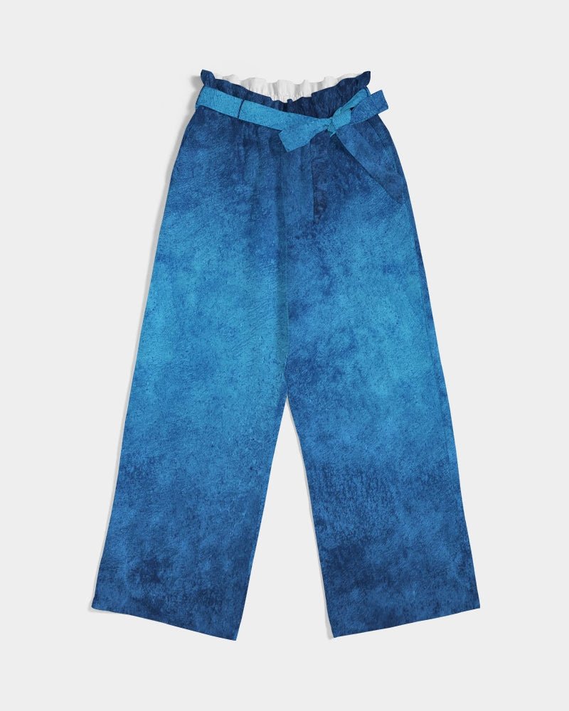 True Blue Women's High-Rise Wide Leg Pants - FABA Collection