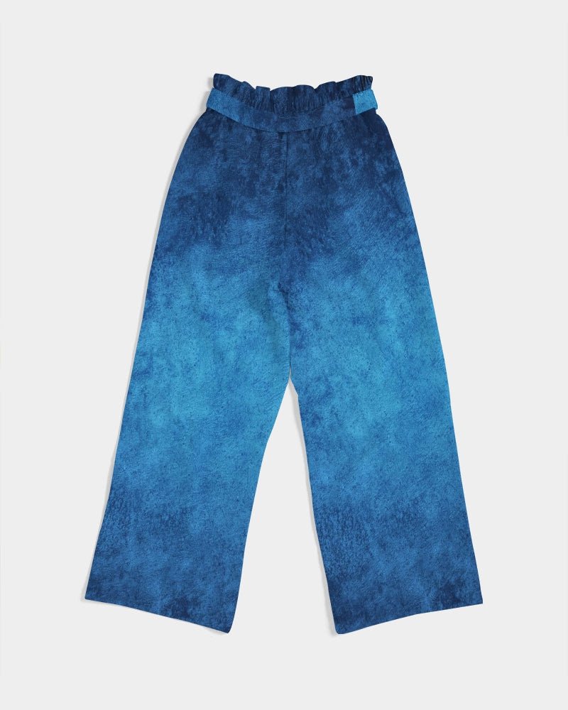 True Blue Women's High-Rise Wide Leg Pants - FABA Collection