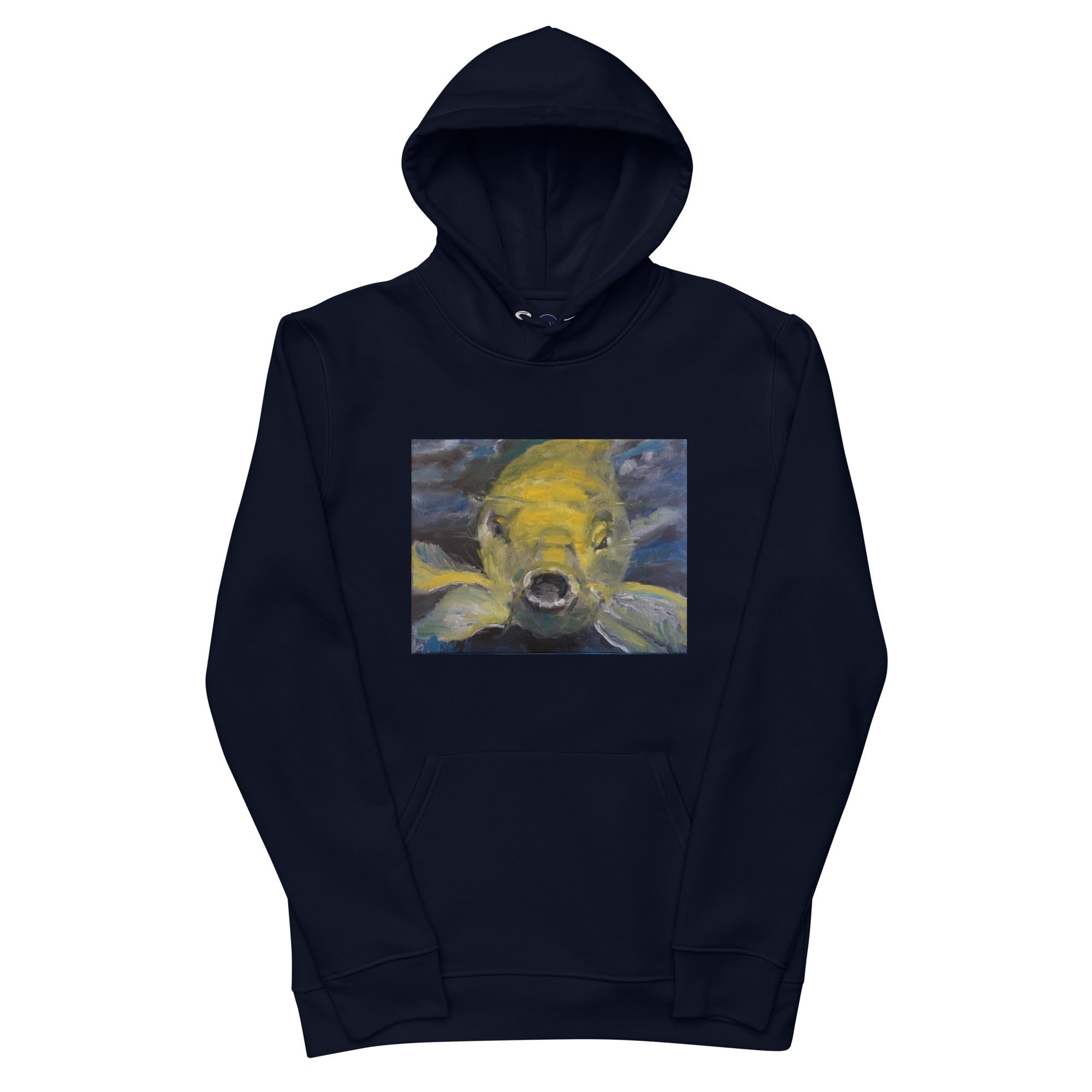 Unisex Organic Cotton Hoodie Charles the Koi - FABA Collection