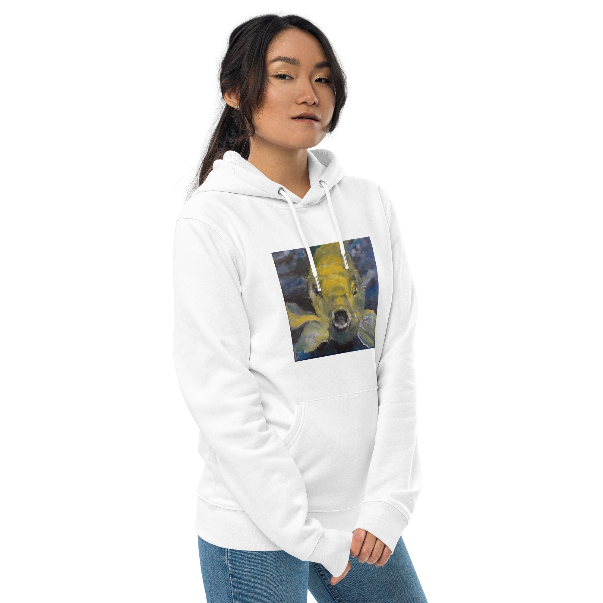 Unisex Organic Cotton Hoodie Charles the Koi - FABA Collection