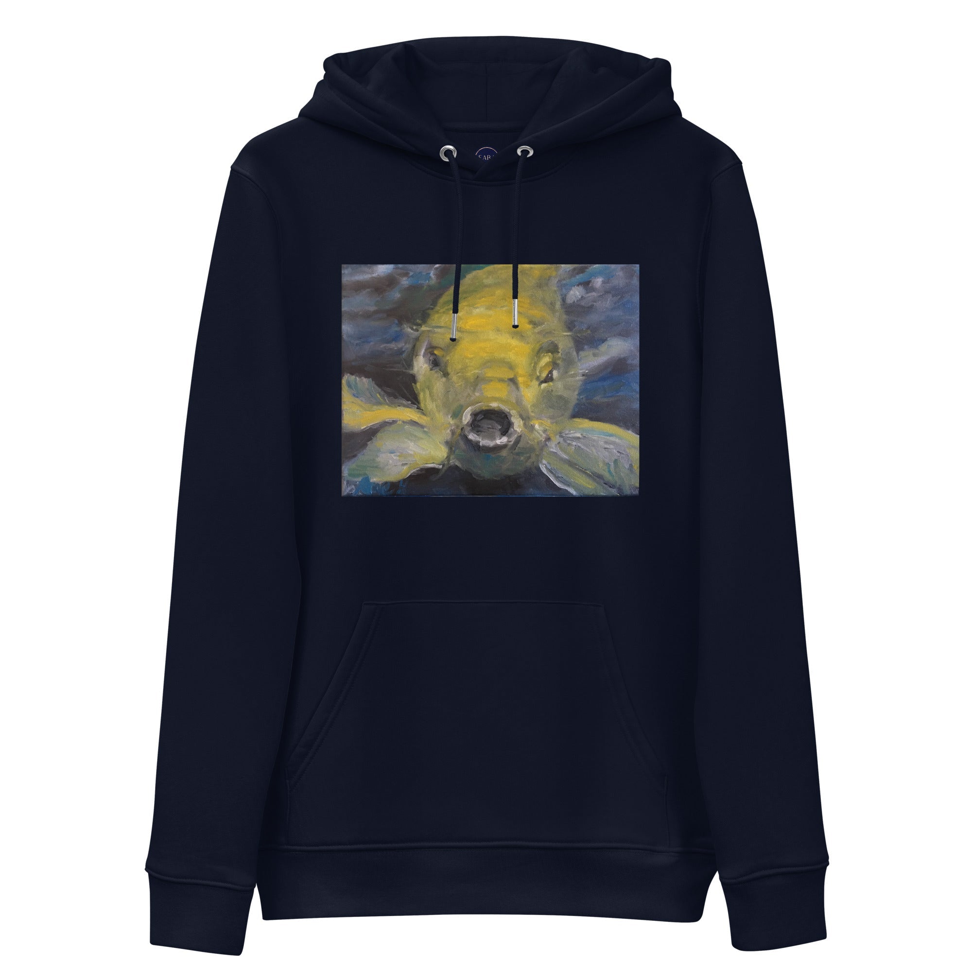 Unisex Organic Cotton Hoodie Charles the Koi - FABA Collection