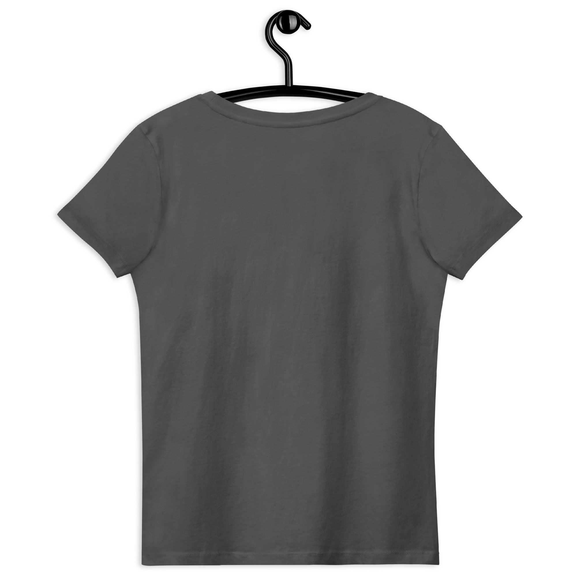 Women's fitted organic cotton tee Go West Cowgirl - FABA Collection