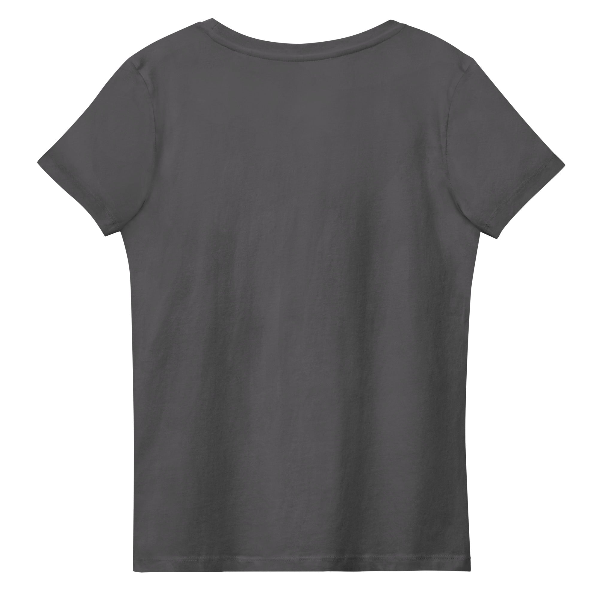 Women's fitted organic cotton tee Go West Cowgirl - FABA Collection