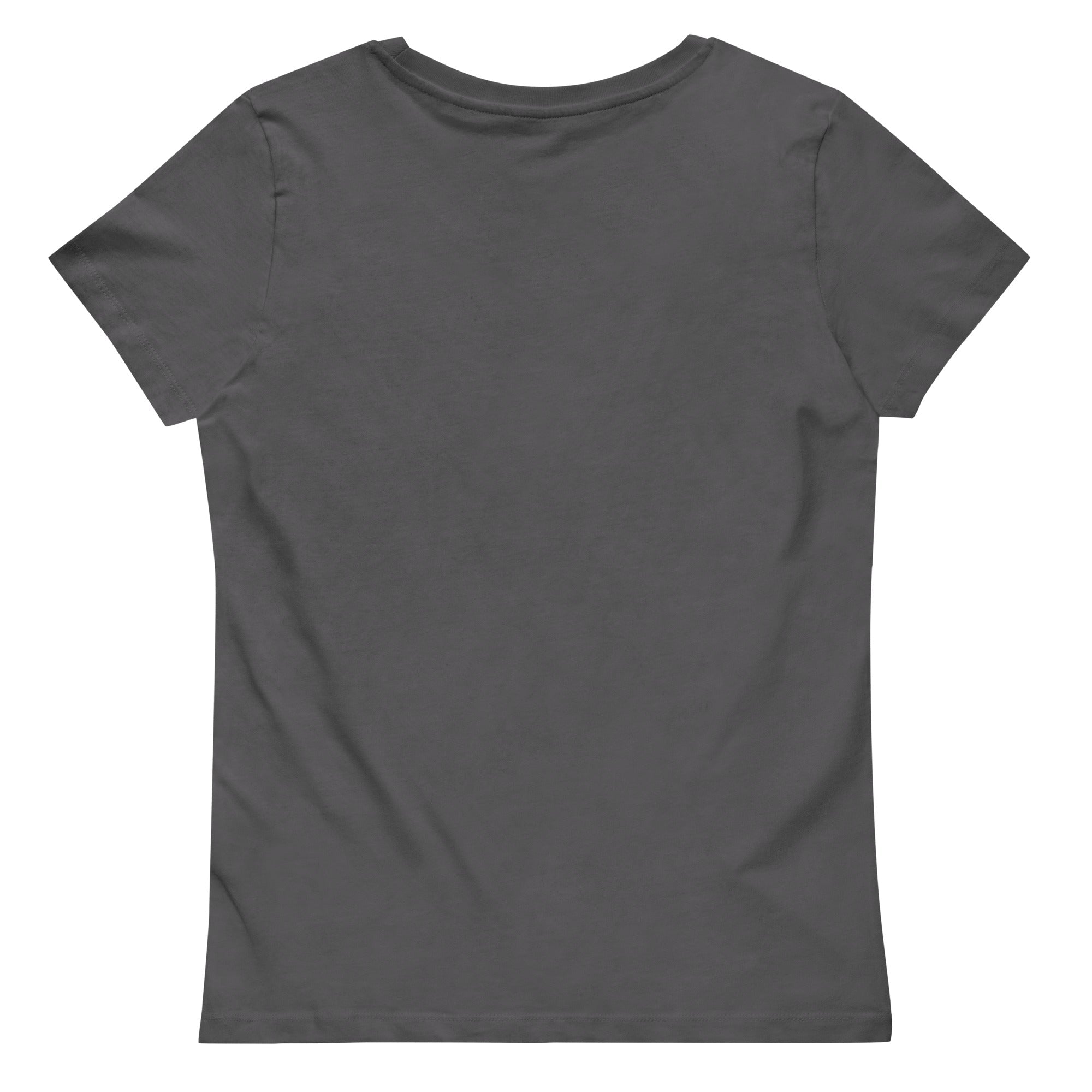 Women's fitted organic cotton tee Go West Cowgirl - FABA Collection