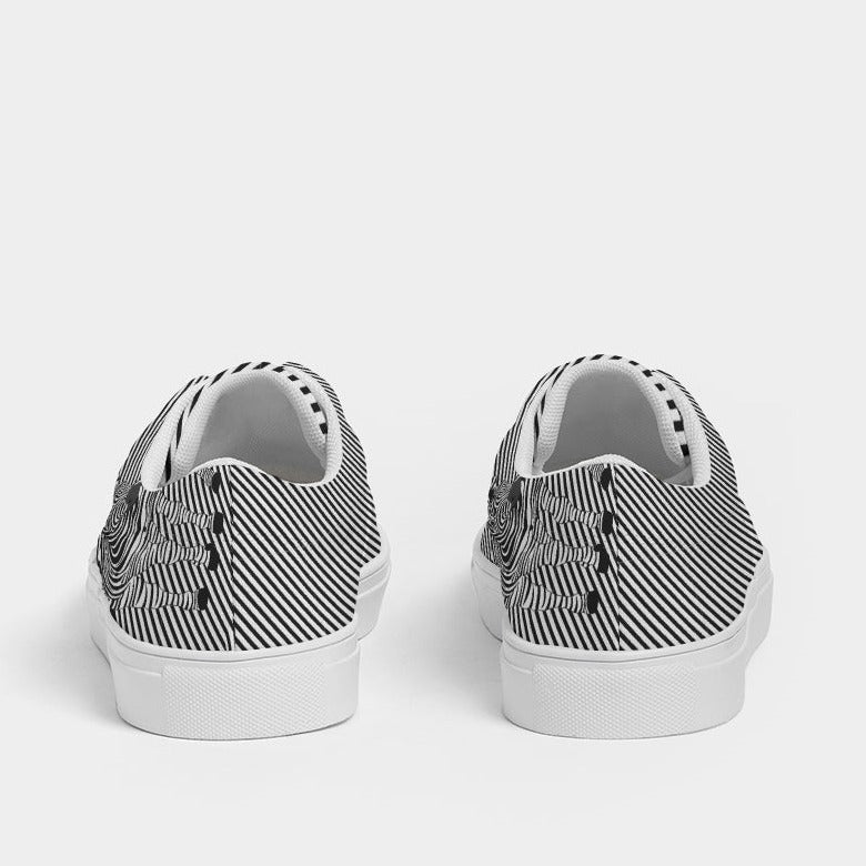 Women's Lace Up Canvas Shoe Zebra - FABA Collection