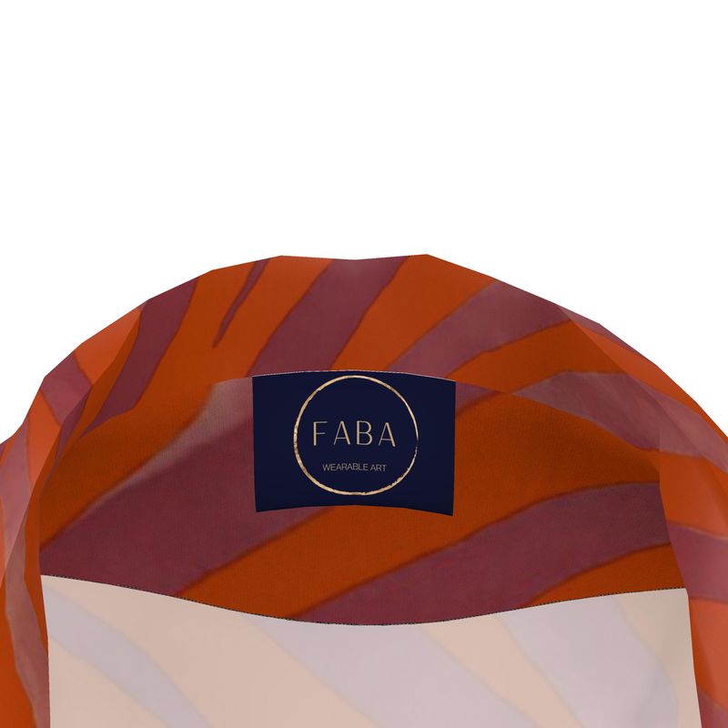 Women's Luxury Loungewear Shirt Red Zebra - FABA Collection