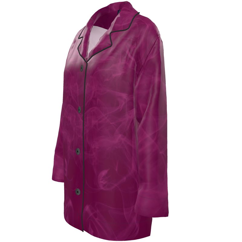 Women's Luxury Loungewear Shirt Smoky Pink - FABA Collection