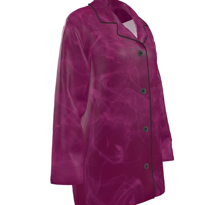 Women's Luxury Loungewear Shirt Smoky Pink - FABA Collection