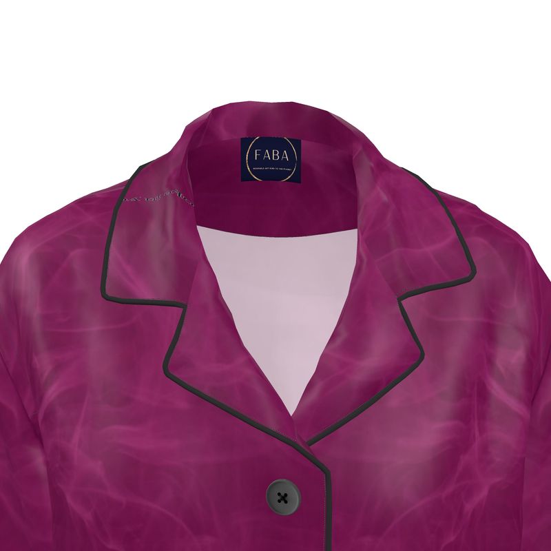 Women's Luxury Loungewear Shirt Smoky Pink - FABA Collection