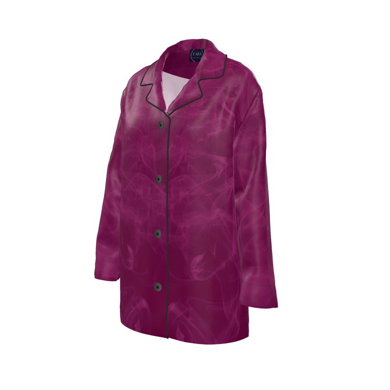 Women's Luxury Loungewear Shirt Smoky Pink - FABA Collection