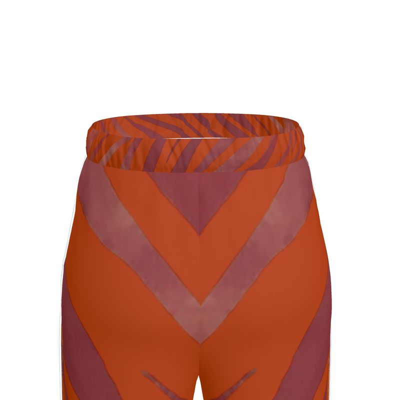 Women's Luxury Loungewear Trousers Red Zebra - FABA Collection