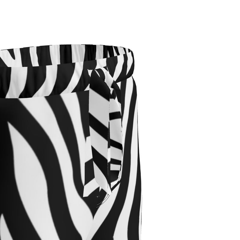 Women's Luxury Loungewear Trousers Zebra - FABA Collection