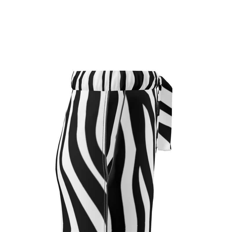 Women's Luxury Loungewear Trousers Zebra - FABA Collection