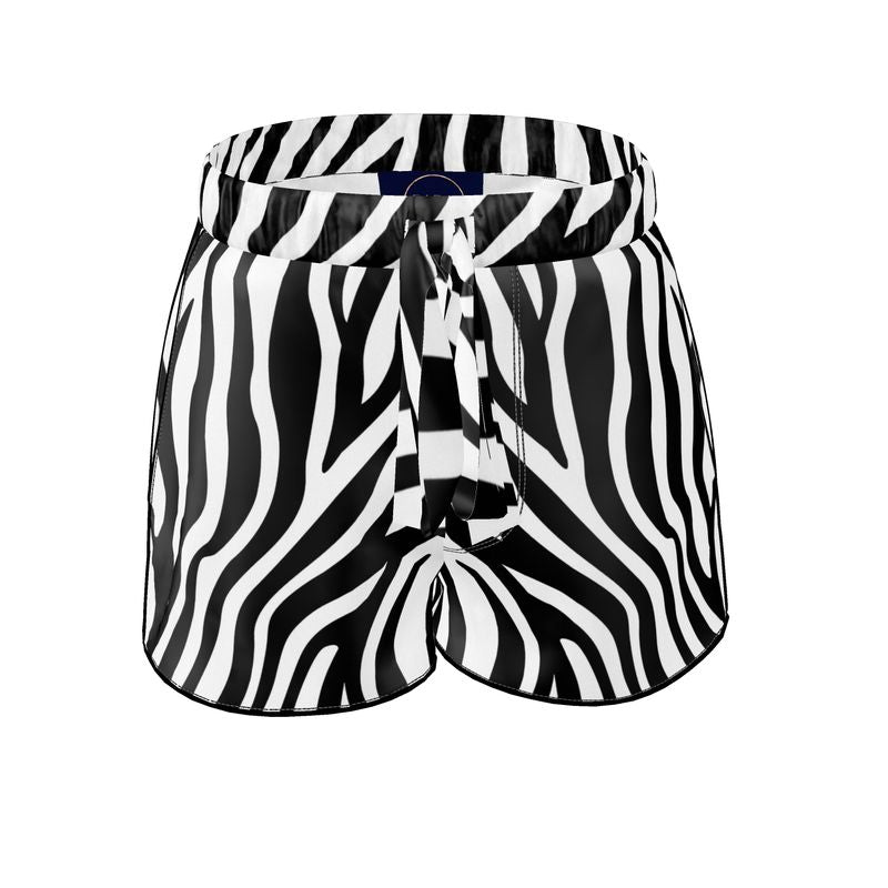 Women's Luxury Pyjama Shorts Zebra - FABA Collection