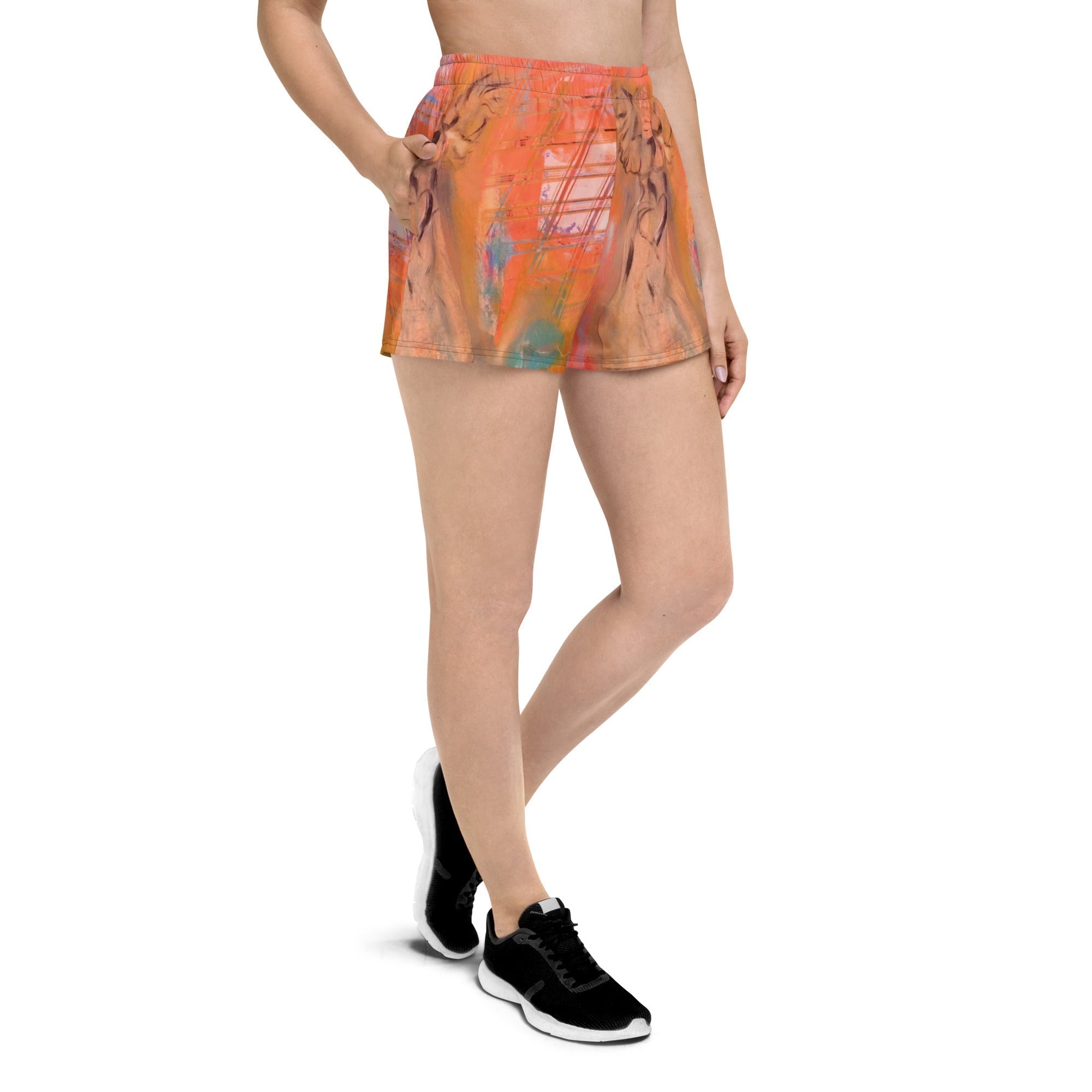 Women’s Recycled Athletic Shorts City of Angels - FABA Collection