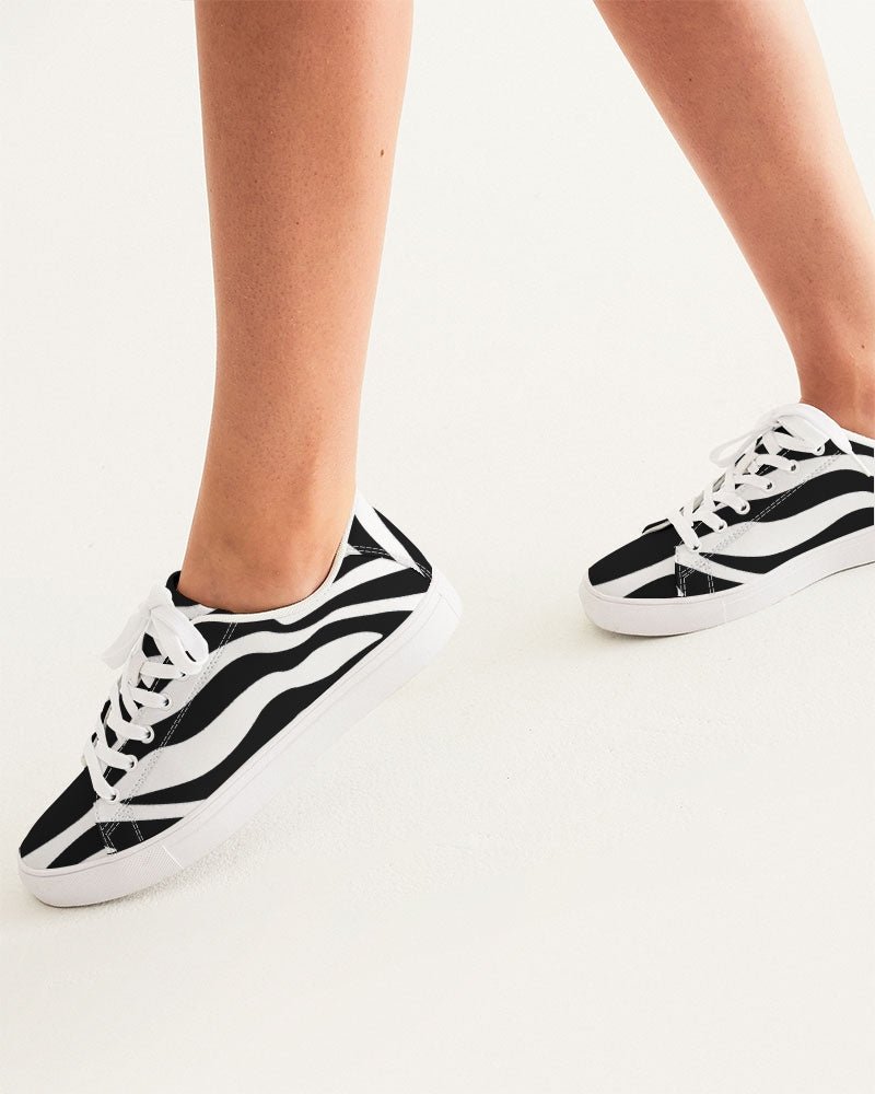 Zebra Women's Faux-Leather Sneaker - FABA Collection