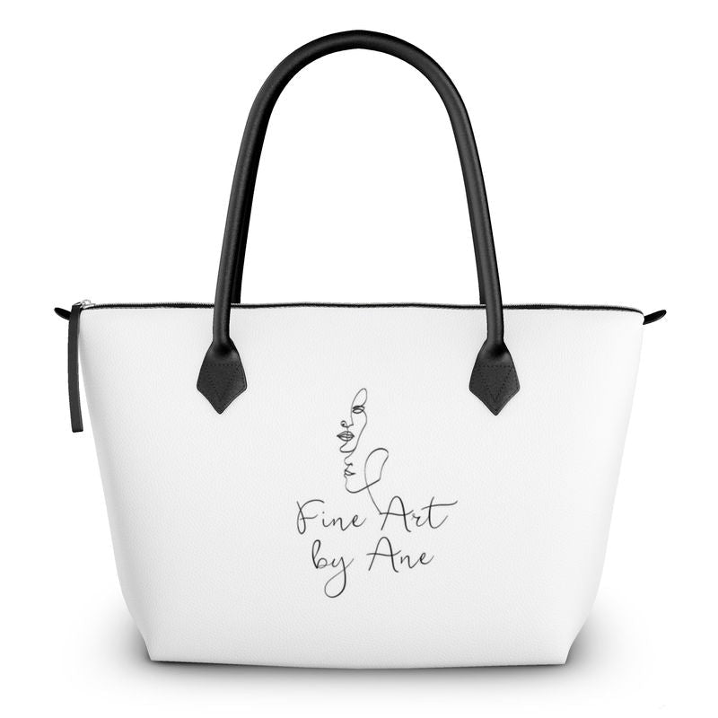 Zip Top Handbag Classic Signature - FABA Collection