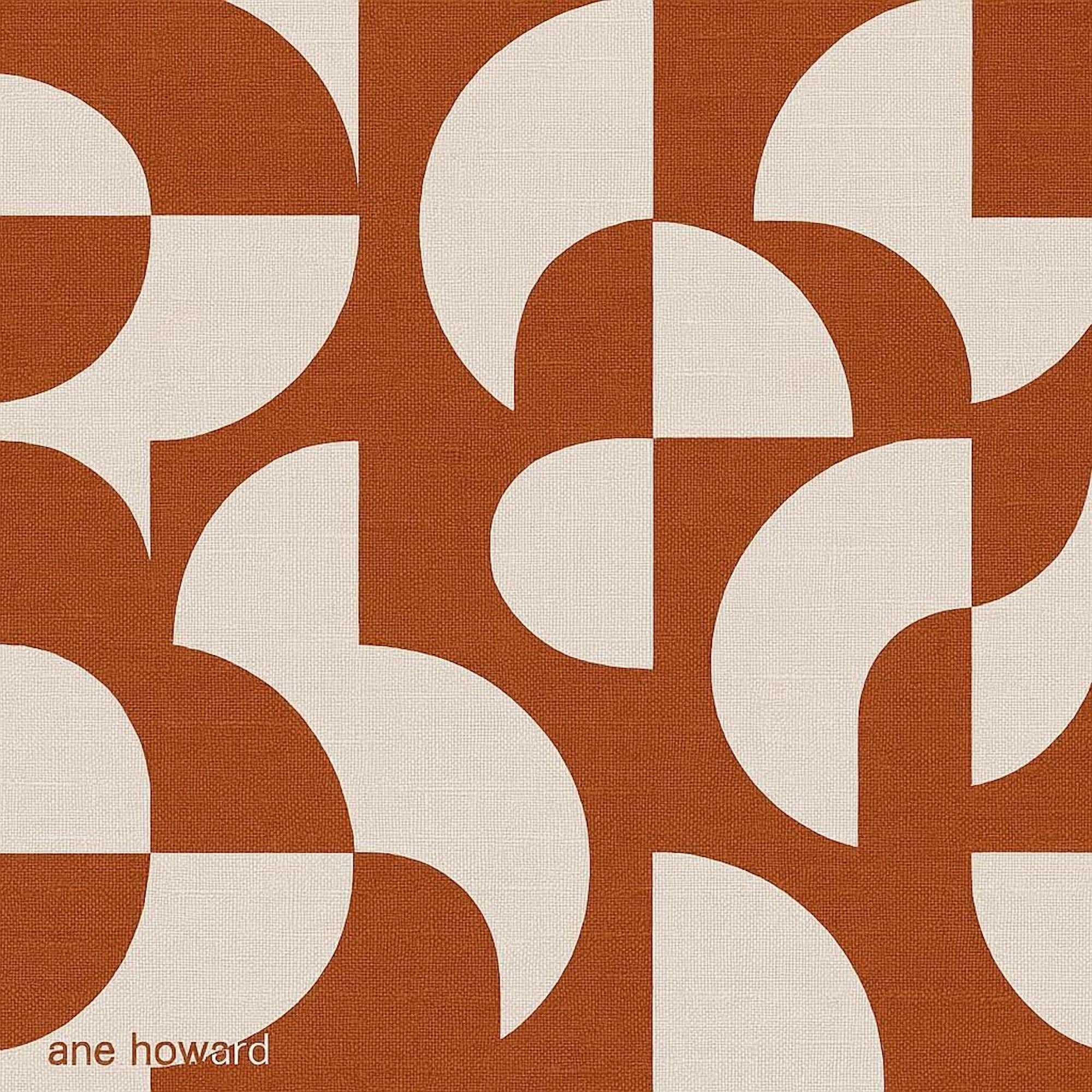 Rust Echoes Bauhaus Fabric