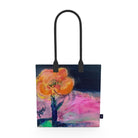 Desert Rose Tote Bag Rose Desert print by Ane Howard organic cotton option twin handles Small 29x24 cm Large 45x45 cm