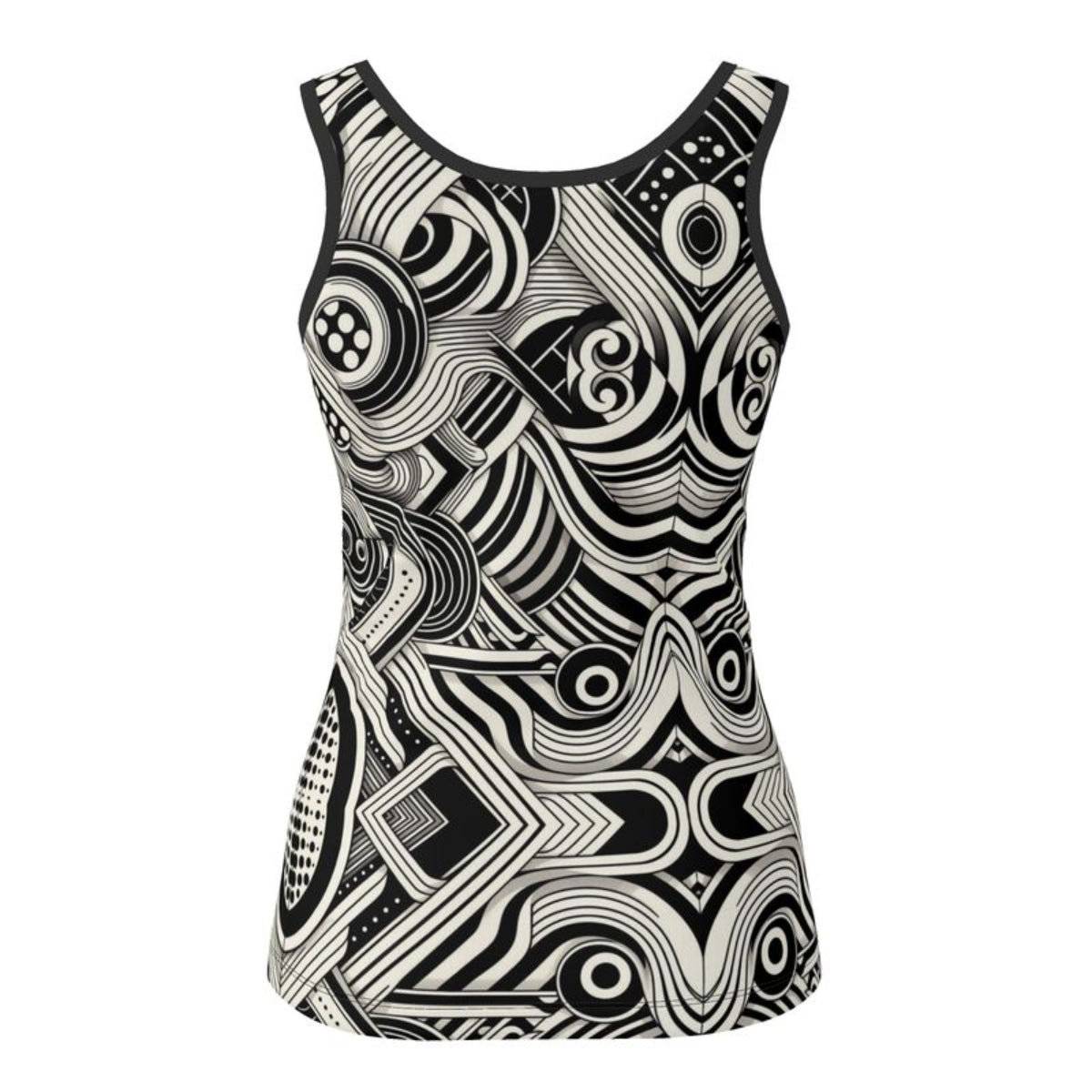 Monochrome Geometric Tank  Exclusive to FABA -BACK