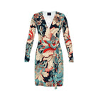 Floral patterned dress on a white background