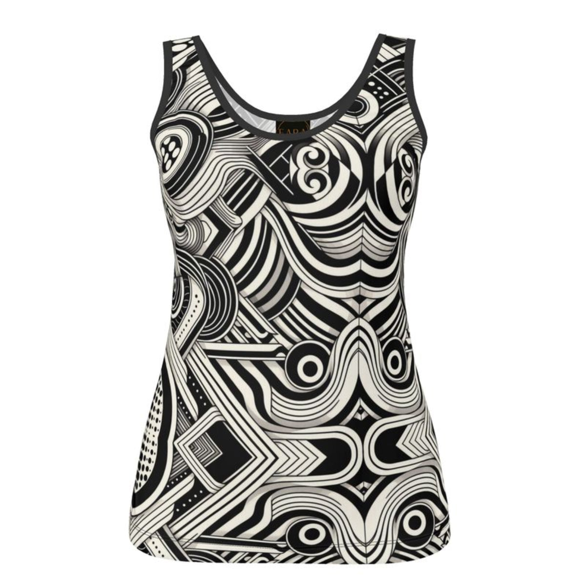Monochrome Geometric Tank  Exclusive to FABA